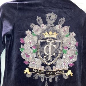 Velour juicy Couture zip up sweater